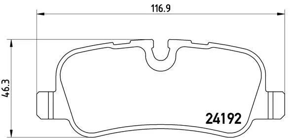 Brembo P44 013 Гальмівні колодки