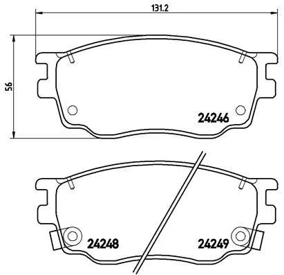 Brembo P49 033 Гальмівні колодки