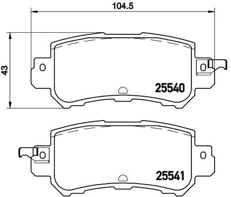 Brembo P49 047 Гальмівні колодки