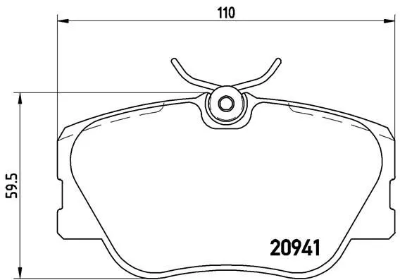 Brembo P50 008 Тормозные колодки