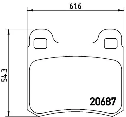 Brembo P50 013 Гальмівні колодки