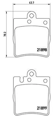 Brembo P50 033 Гальмівні колодки