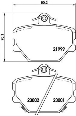 Brembo P50 038 Тормозные колодки