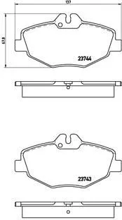 Brembo P50 049 Гальмівні колодки