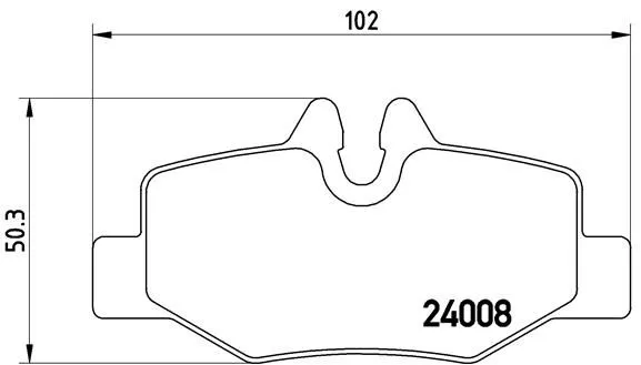 Brembo P50 051 Гальмівні колодки