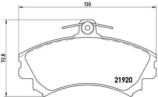 Brembo P50 055 Гальмівні колодки