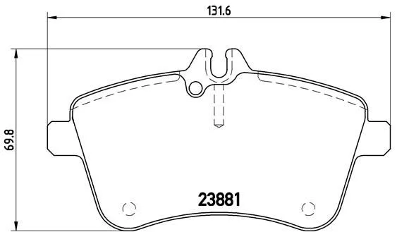 Brembo P50 057 Тормозные колодки