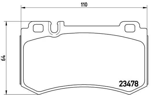 Brembo P50 061 Гальмівні колодки