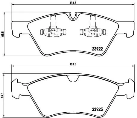 Brembo P50 063 Тормозные колодки