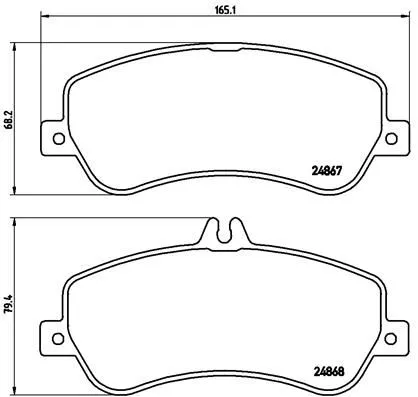 Brembo P50 086 Тормозные колодки