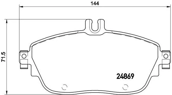 Brembo P50 093 Тормозные колодки