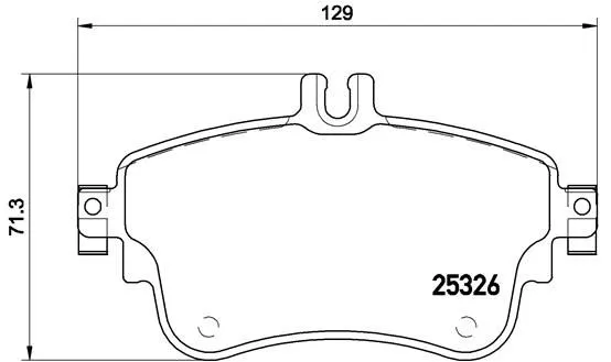 Brembo P50 094 Тормозные колодки