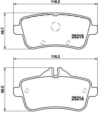 Brembo P50101 Гальмівні колодки