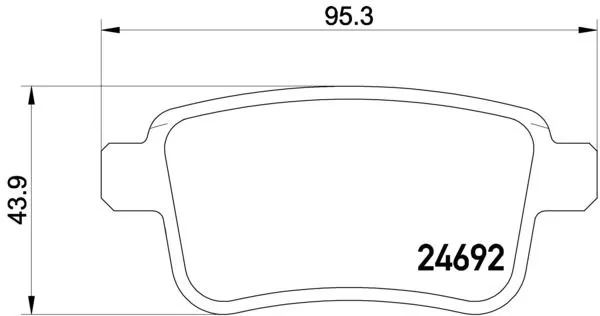 Brembo P50 107 Гальмівні колодки