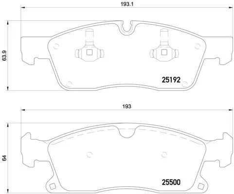 Brembo P50 109 Гальмівні колодки