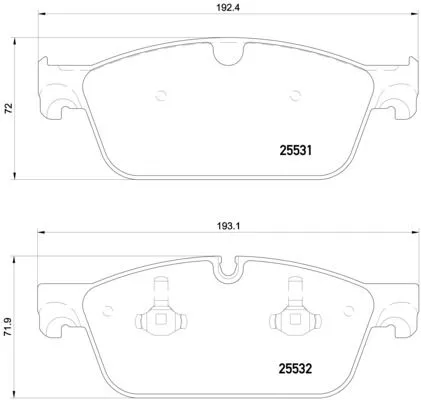 Brembo P50112 Тормозные колодки