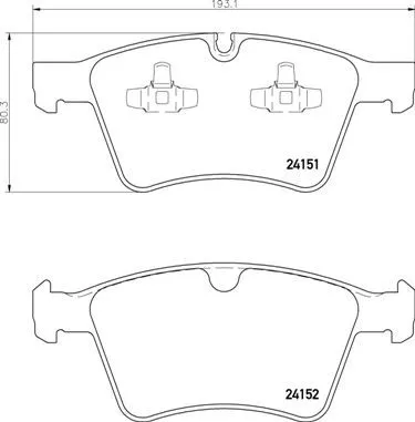 Brembo P50 115 Тормозные колодки