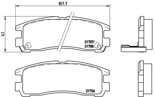 Brembo P54 012 Гальмівні колодки