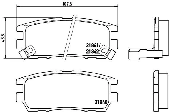 Brembo P54 018 Тормозные колодки