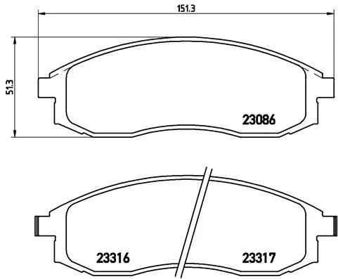 Brembo P54 032 Гальмівні колодки