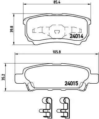 Brembo P54 034 Тормозные колодки