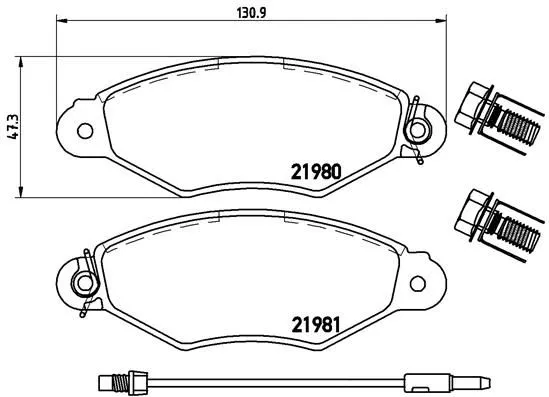 Brembo P56 038 Гальмівні колодки