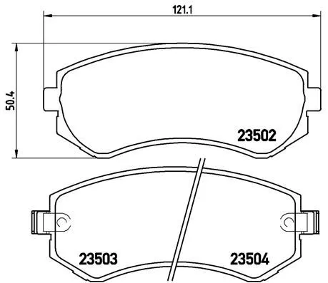 Brembo P56 039 Тормозные колодки