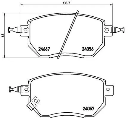 Brembo P56 051 Тормозные колодки