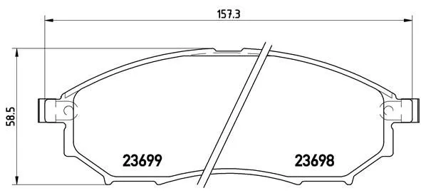 Brembo P56 058 Тормозные колодки