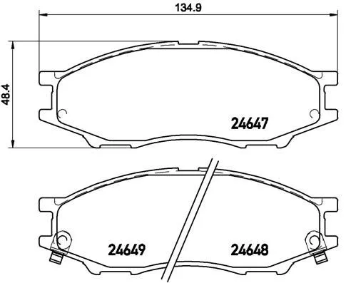 Brembo P56083 Тормозные колодки