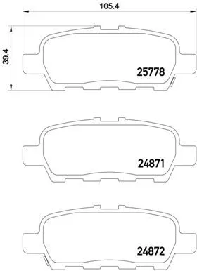 Brembo P56 087 Гальмівні колодки