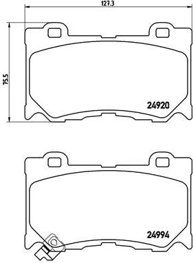 Brembo P56089 Гальмівні колодки