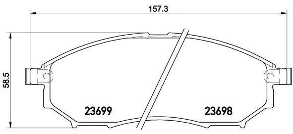 Brembo P56094 Тормозные колодки