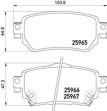 Brembo P56 098 Тормозные колодки