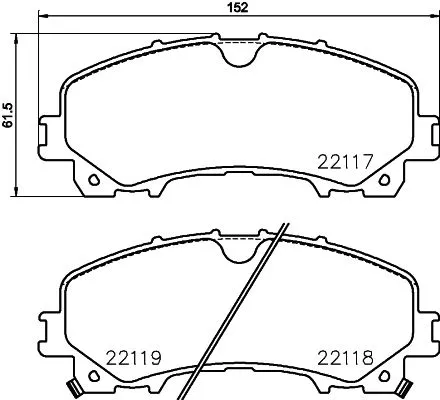 Brembo P56106 Гальмівні колодки