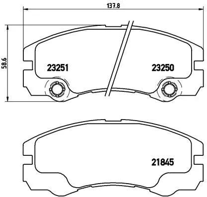 Brembo P59033 Тормозные колодки