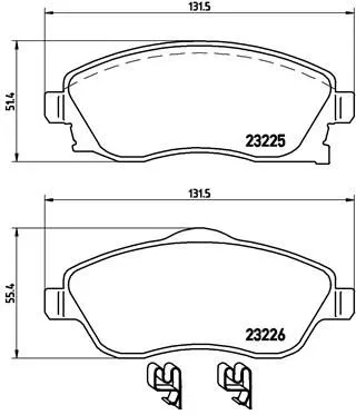 Brembo P59 036 Гальмівні колодки