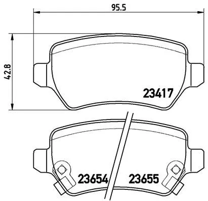 Brembo P59 038 Гальмівні колодки