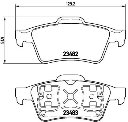 Brembo P59 044 Гальмівні колодки