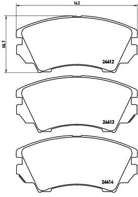 Brembo P59 055 Гальмівні колодки