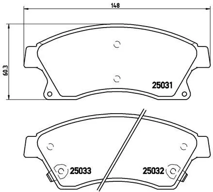 Brembo P59 076 Тормозные колодки