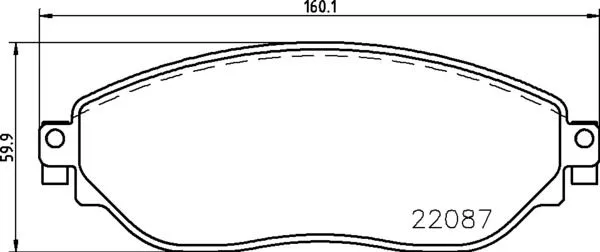 Brembo P59 082 Гальмівні колодки