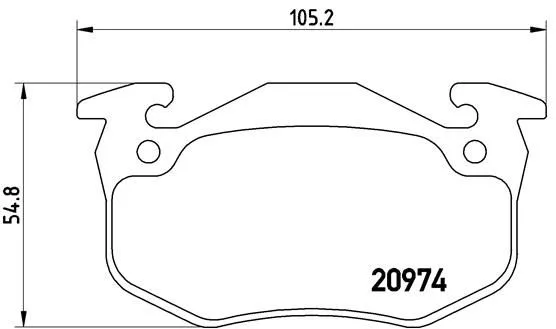 Brembo P61 032 Тормозные колодки