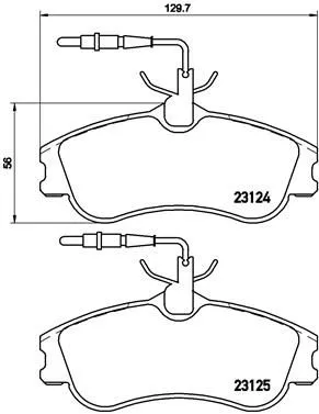 Brembo P61 060 Гальмівні колодки