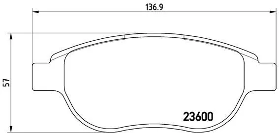 Brembo P61 068 Гальмівні колодки