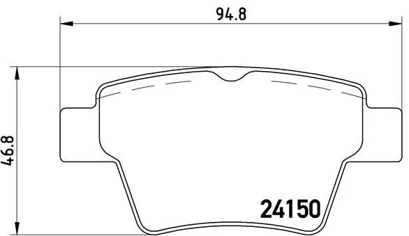 Brembo P61 080 Гальмівні колодки