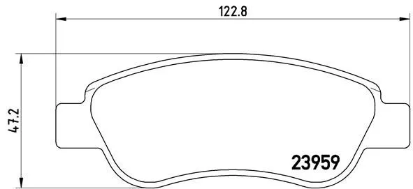 Brembo P61 081 Гальмівні колодки