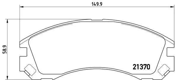 Brembo P61 089 Гальмівні колодки