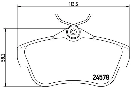 Brembo P61 095 Тормозные колодки