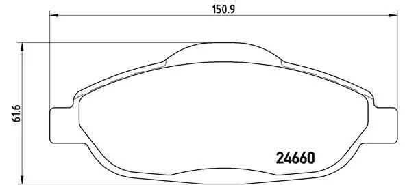 Brembo P61 101 Гальмівні колодки